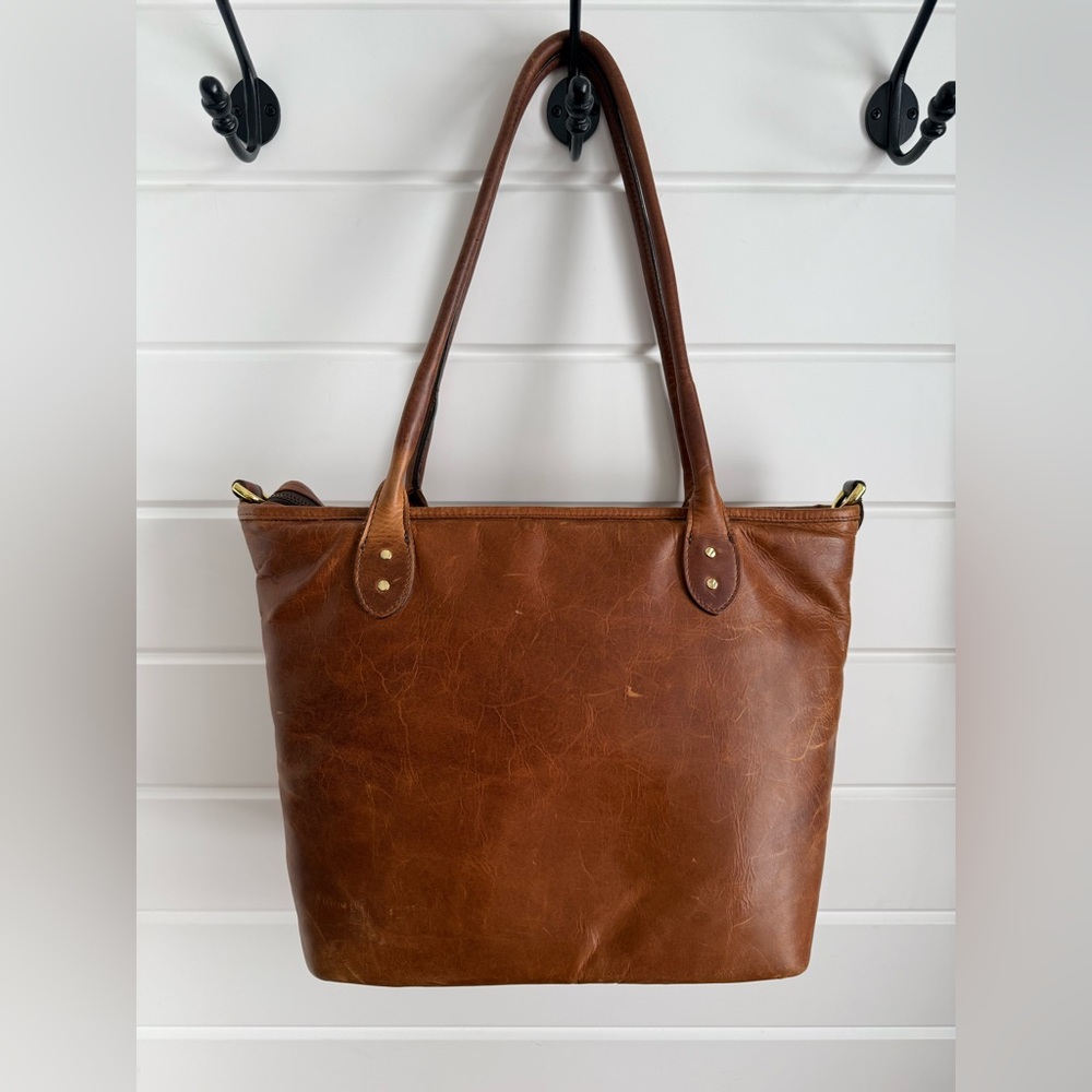 ONA The Capri Brown Leather Camera Tote Bag